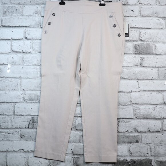 CounterParts Women's Size XL Dress Pants Colour Straw Super Stretch Straight Leg - Picture 2 of 16